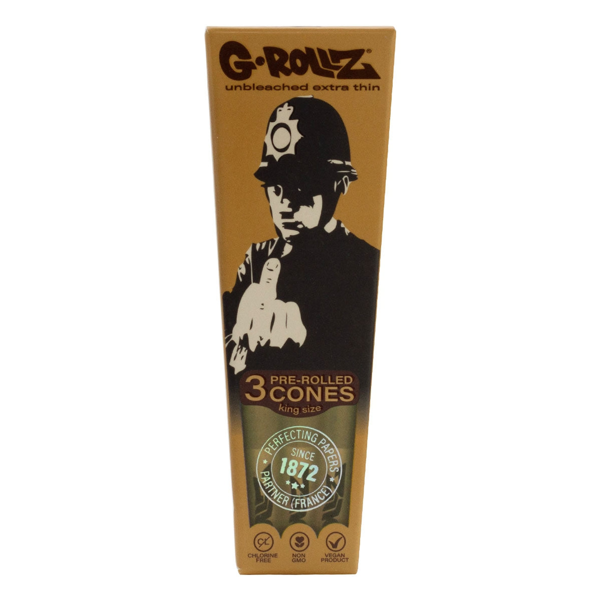 đš G-Rollz King Size Cones â Banksyâs Graffiti Edition (Display 24-pack) đ„đż