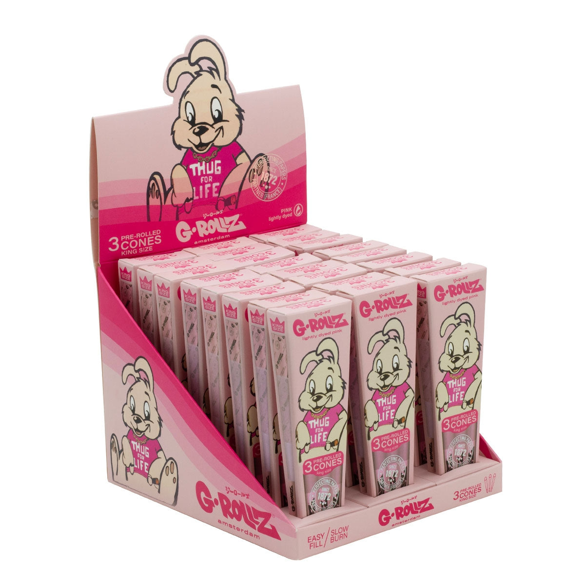 đš G-Rollz King Size Cones â Banksyâs Graffiti Edition (Display 24-pack) đ„đż