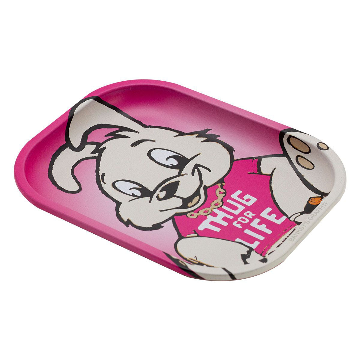 G-Rollz | Banksy's Graffiti 'Thug for Life' Metallbricka – Small & Medium 🎨🔥