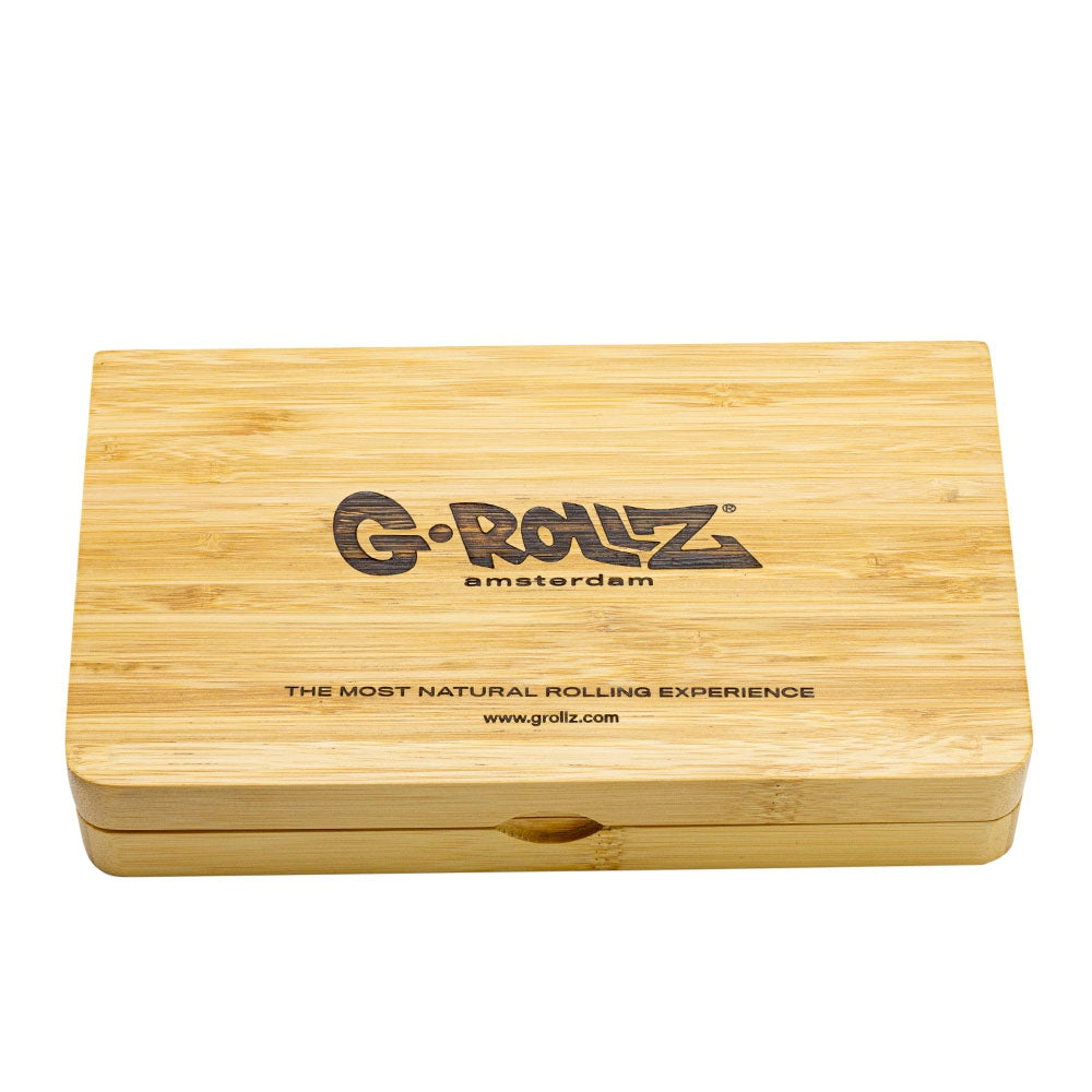 G-Rollz Bamboo Rolling Tray Magnetic Multifunctional Stylish