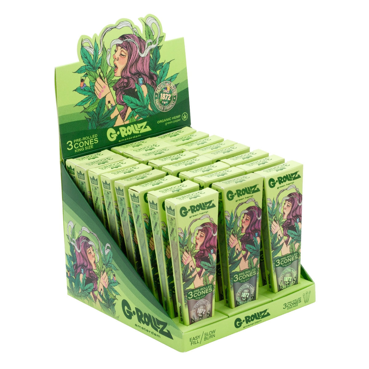 đš G-Rollz King Size Cones â Collectorâs Edition (Display 24-pack) đ„đż