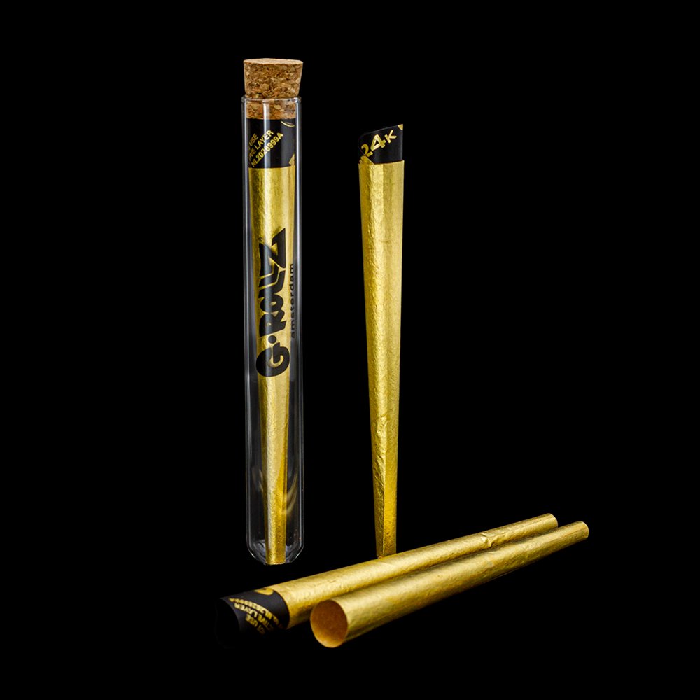✨ G-Rollz Golden Cone – Individuellt Förpackad 24K Lyx (Display 6-pack) 💨💎