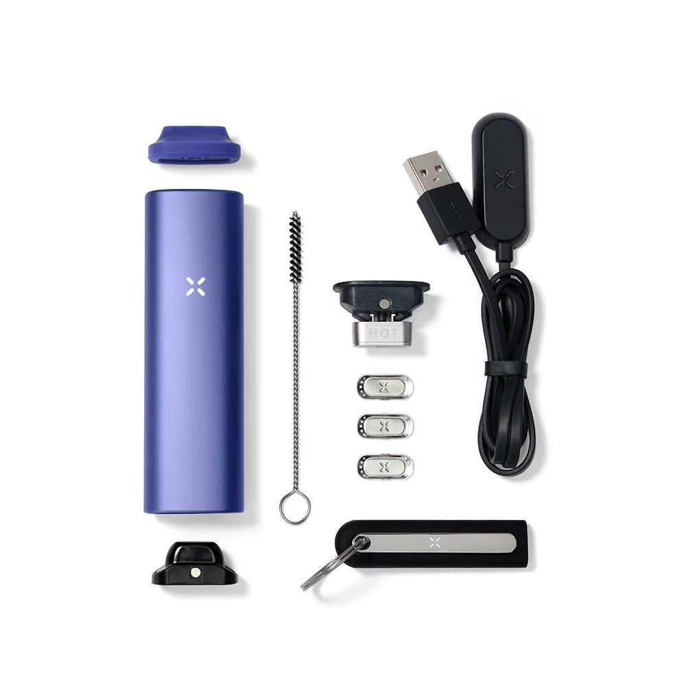 PAX | PAX Plus Periwinkle Uppgraderad Bärbar Vaporizer med tillbehör för en premium vapingupplevelse.