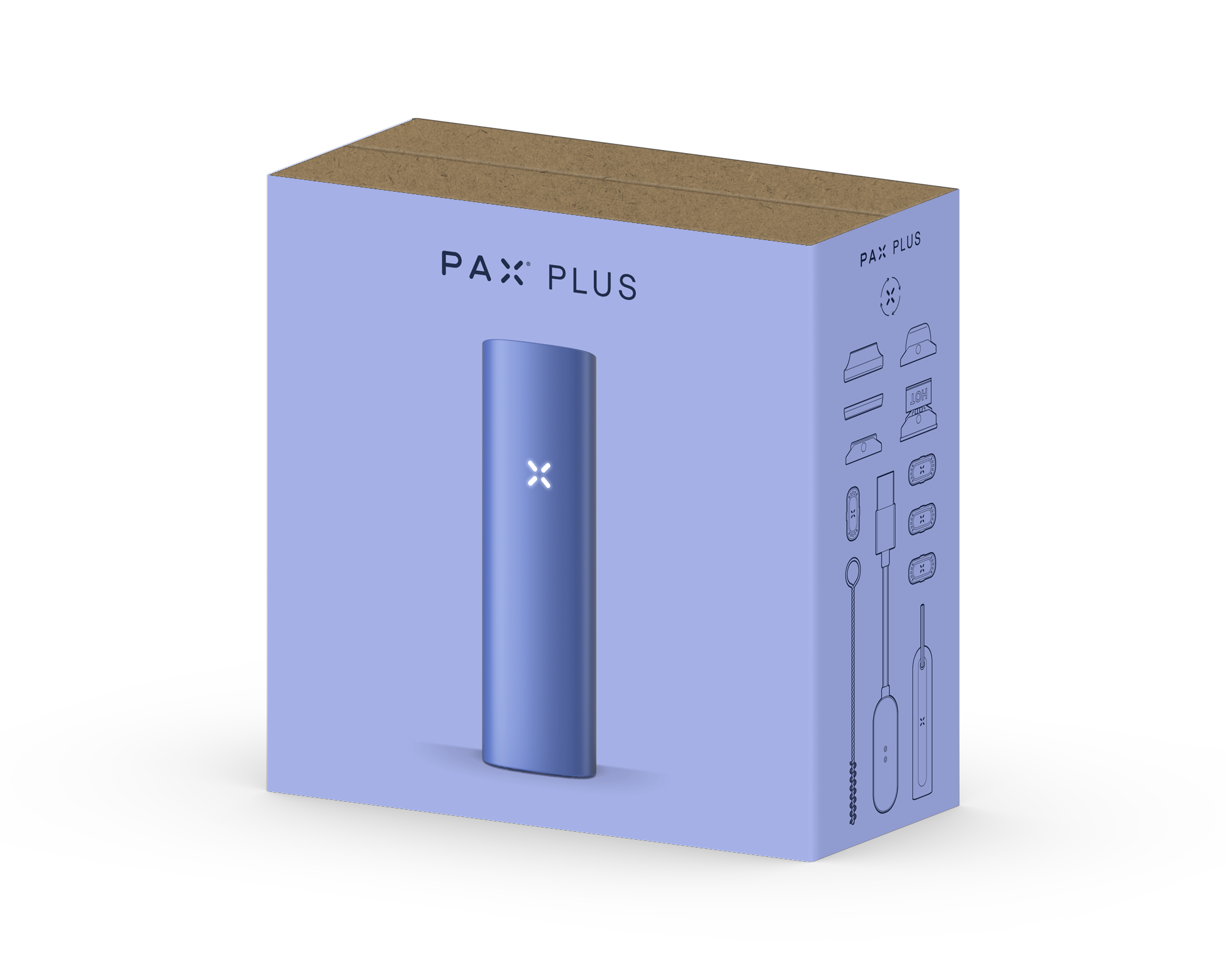 PAX | PAX Plus Periwinkle Uppgraderad Bärbar Vaporizer (Copy) i elegant förpackning, perfekt för din vapingupplevelse.