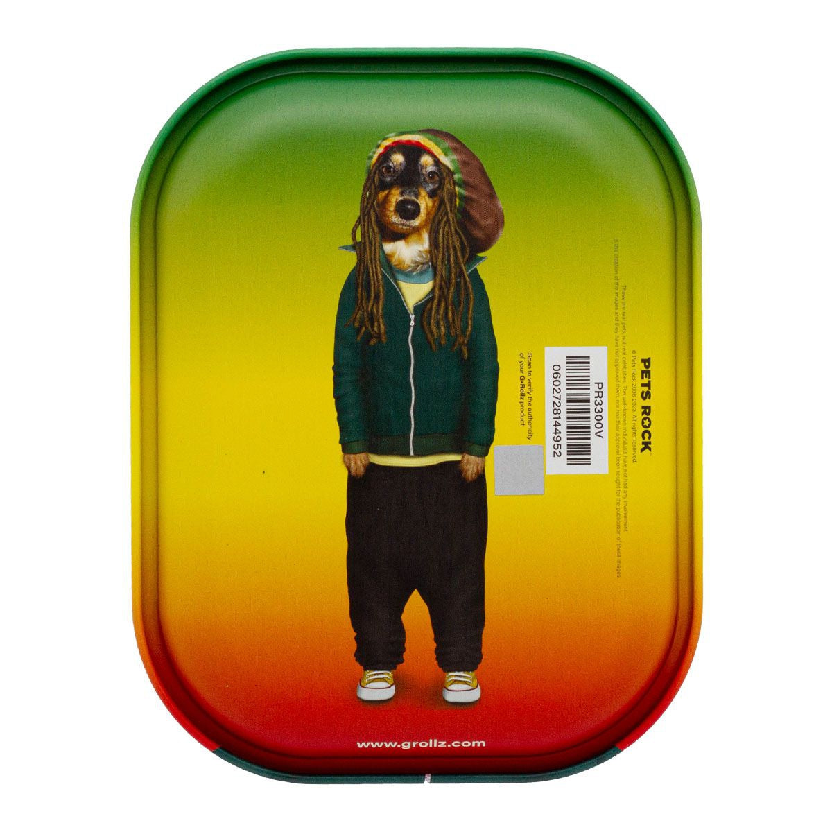 G-Rollz | Pets Rock 'Reggae' Metallbricka – Small & Medium 🎶🔥