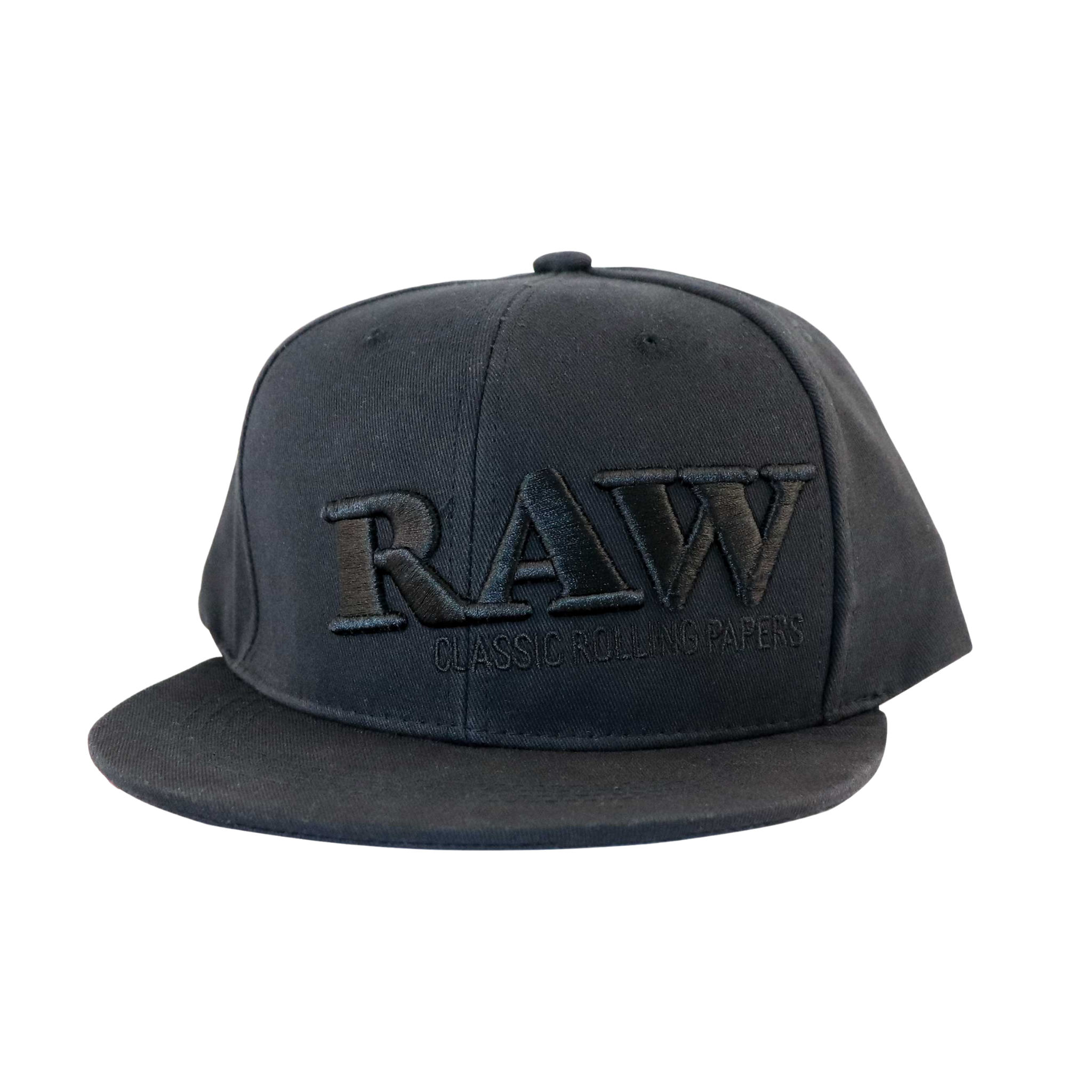 RAW Snapback Pokerkeps – Svart/Svart