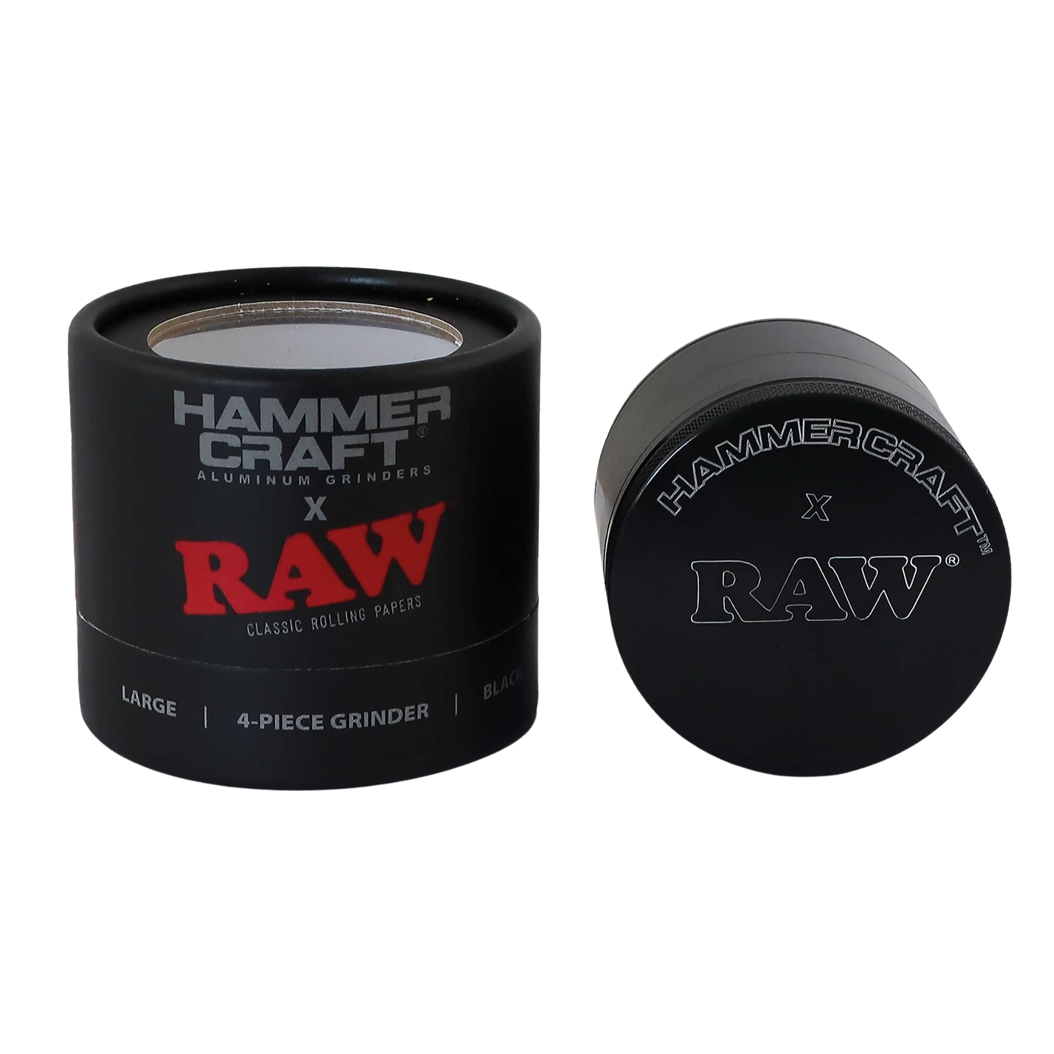 HAMMERCRAFT x RAW Aluminium Grinder 4-delad 54 mm