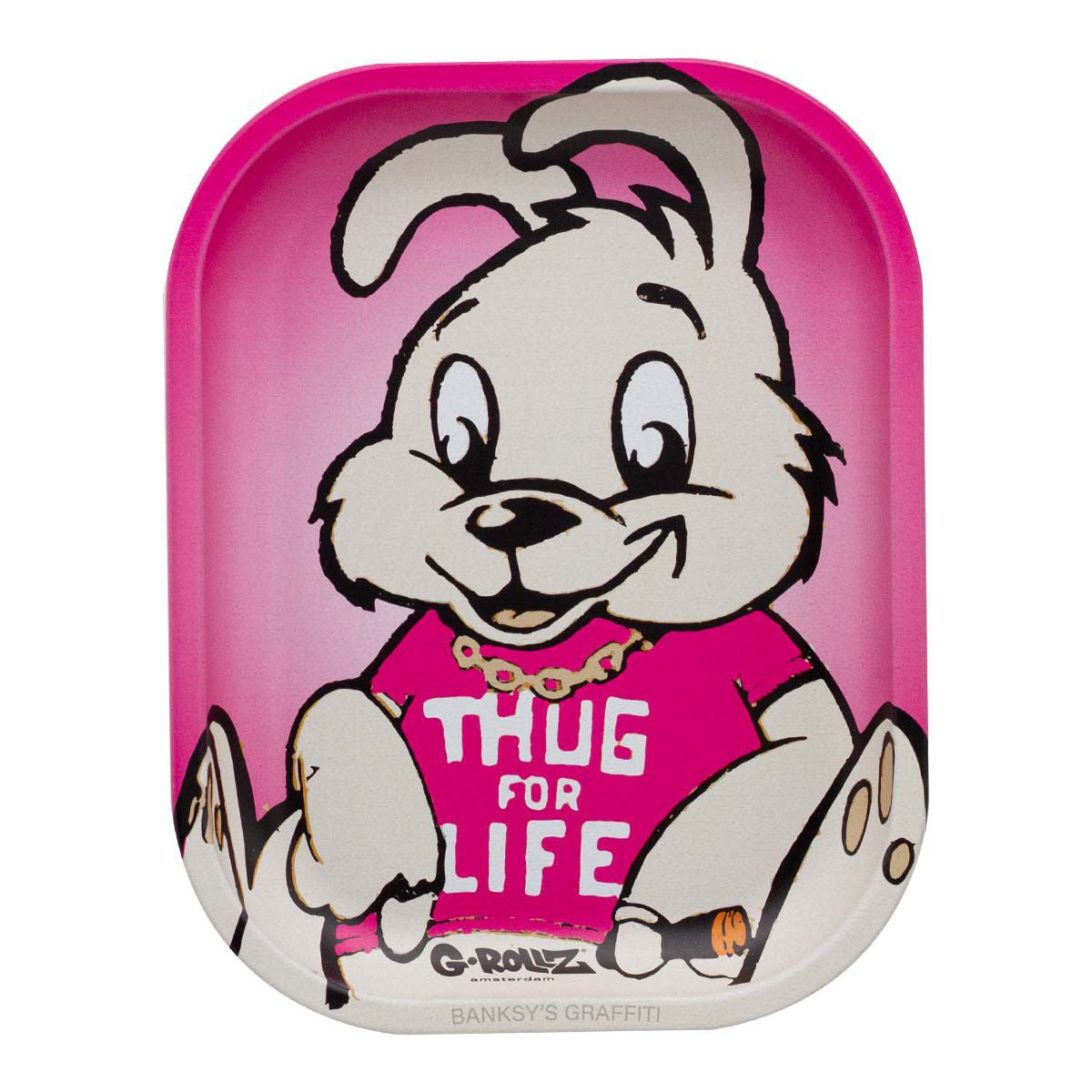 G-Rollz | Banksy's Graffiti 'Thug for Life' Metallbricka – Small & Medium 🎨🔥
