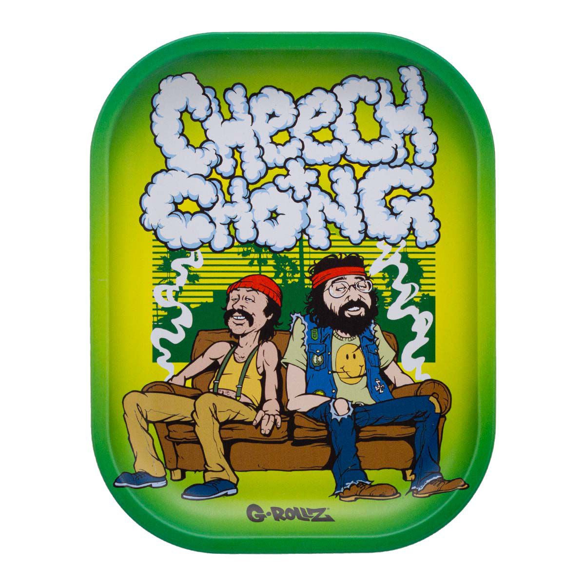G-Rollz | Cheech &amp; Chong 'Sofa' Metal Tray - Small &amp; Medium 🎭🔥