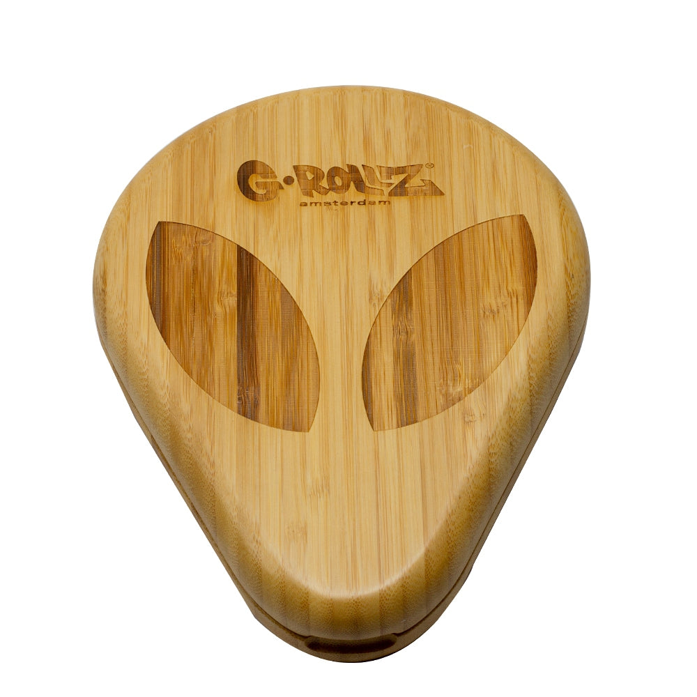 🌌 G-Rollz Bamboo Rolling Tray – Extraterrestrial Design