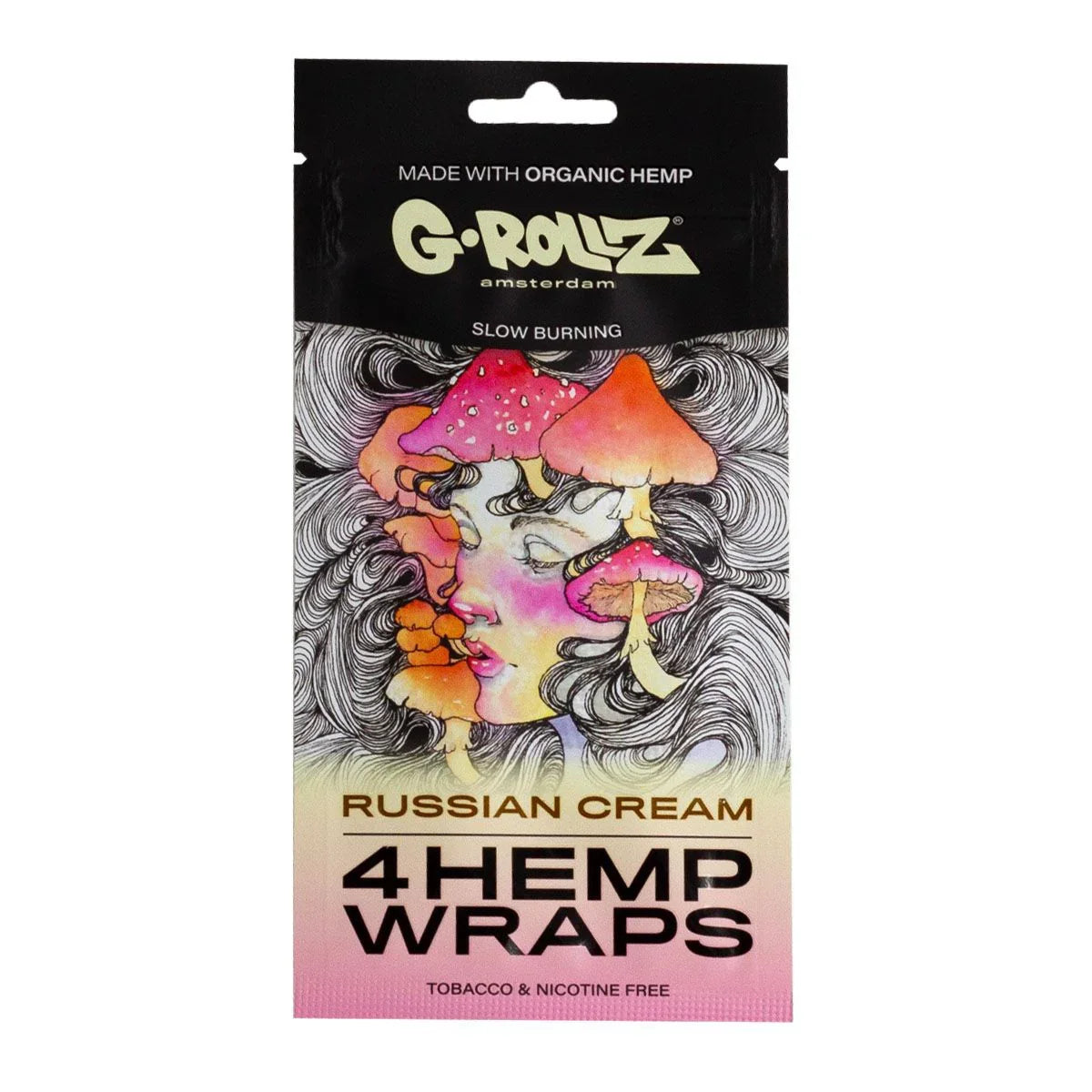 G-Rollz | 4x 'Russian Cream' Hemp Blunt Wraps (15 Pack Display, 60 Wraps) ☕🍦💨