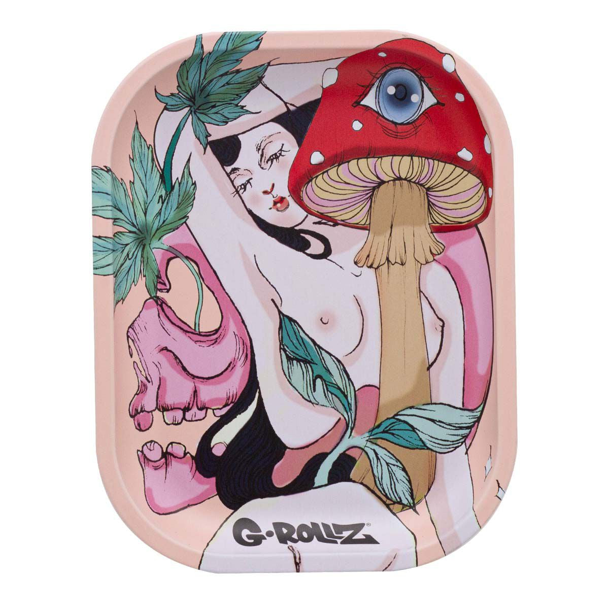 G-Rollz | 'Mushroom Lover' Rolling Tray – Small &amp; Medium 🍄✨