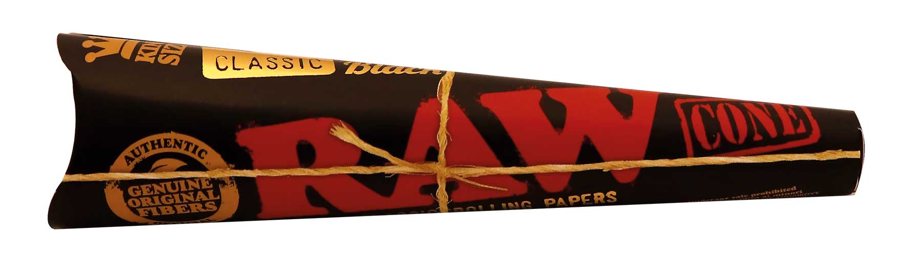 RAW Black Cone King Size – 3 st per förpackning (32 förpackningar per box)