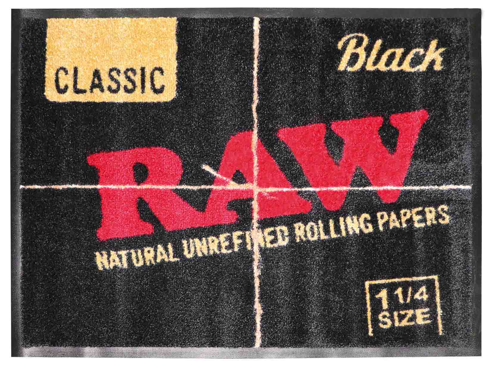 RAW Black Dörrmatta – 60 x 80 cm