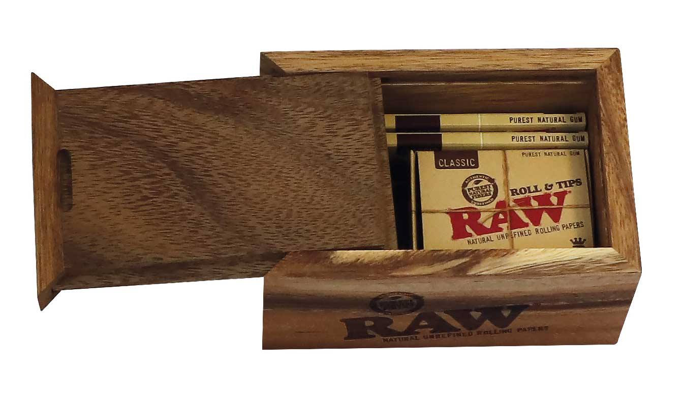 RAW Förvaringslåda i Akaciaträ med Skjutlock