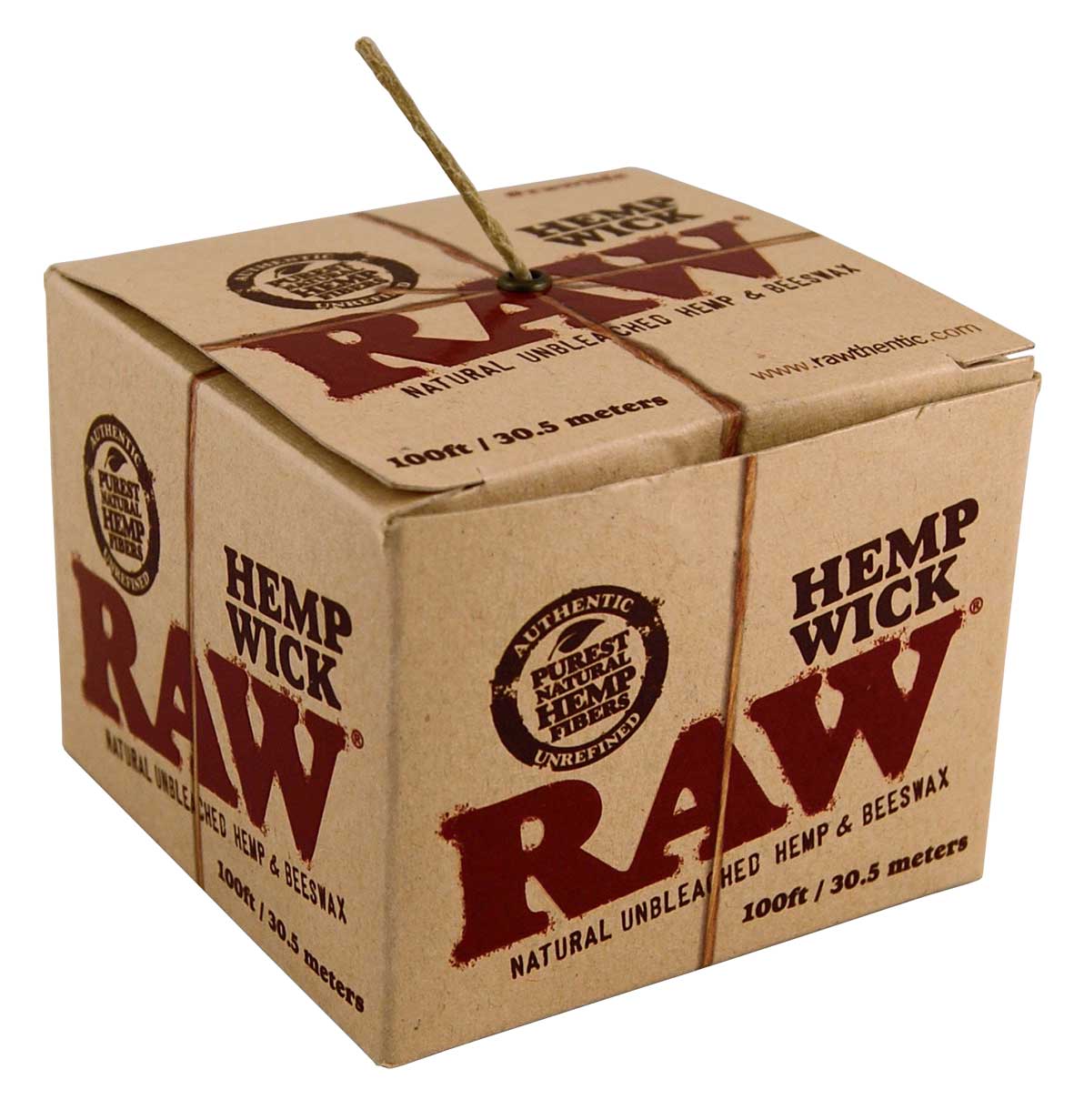 RAW Hemp Wick Ball – 100 ft / 30,5 m