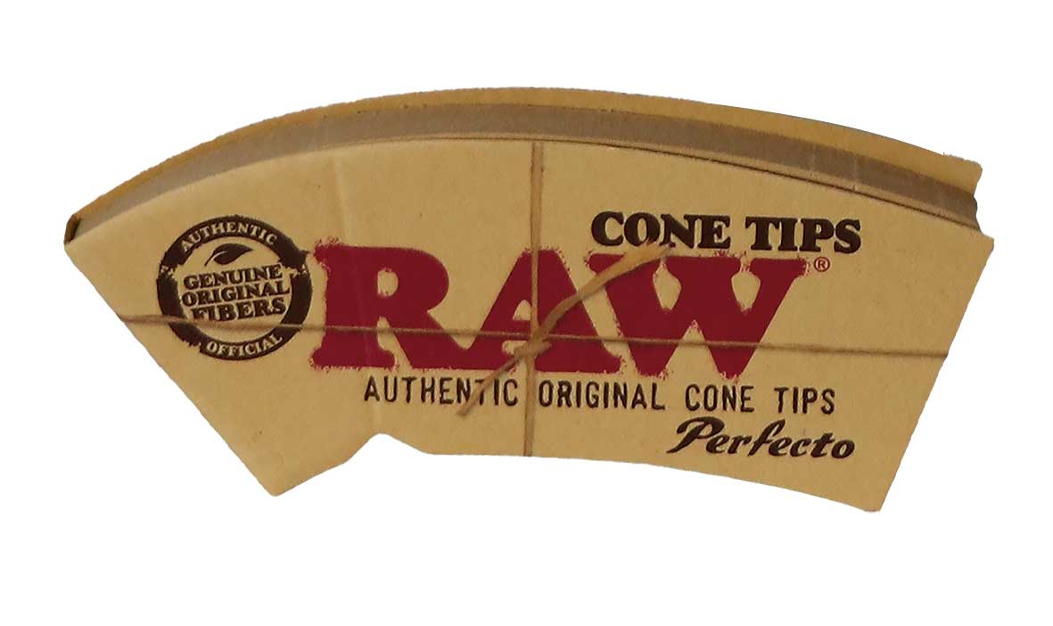 RAW Cone Shaped Tips Perfecto – 32 Tips/Häfte, 24 Häften/Box