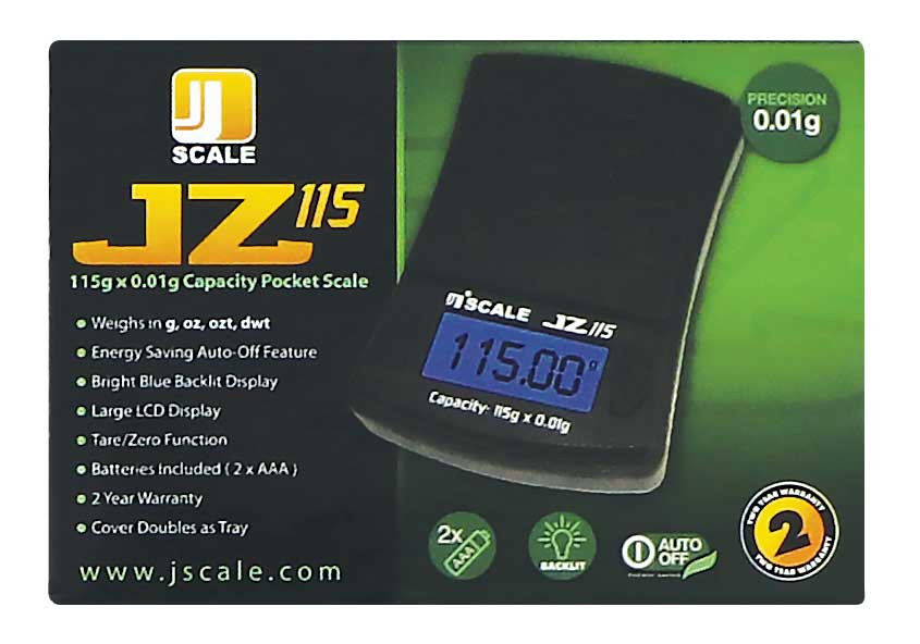 JENNINGS JZ SERIES 115G x 0.01G – Accurate Precision Scale
