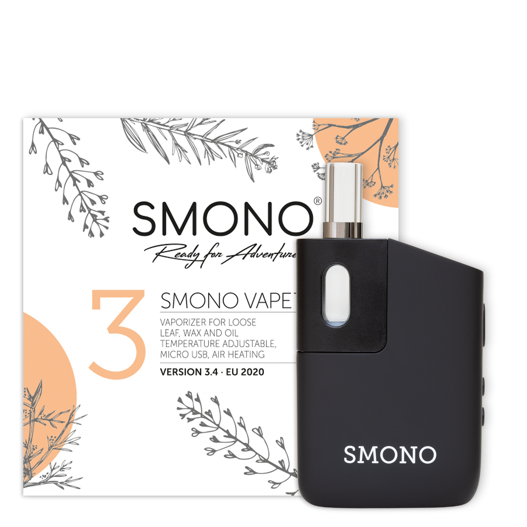 Smono No. 3 Vaporizer Kompakt Effektiv Brugervenlig til Urter