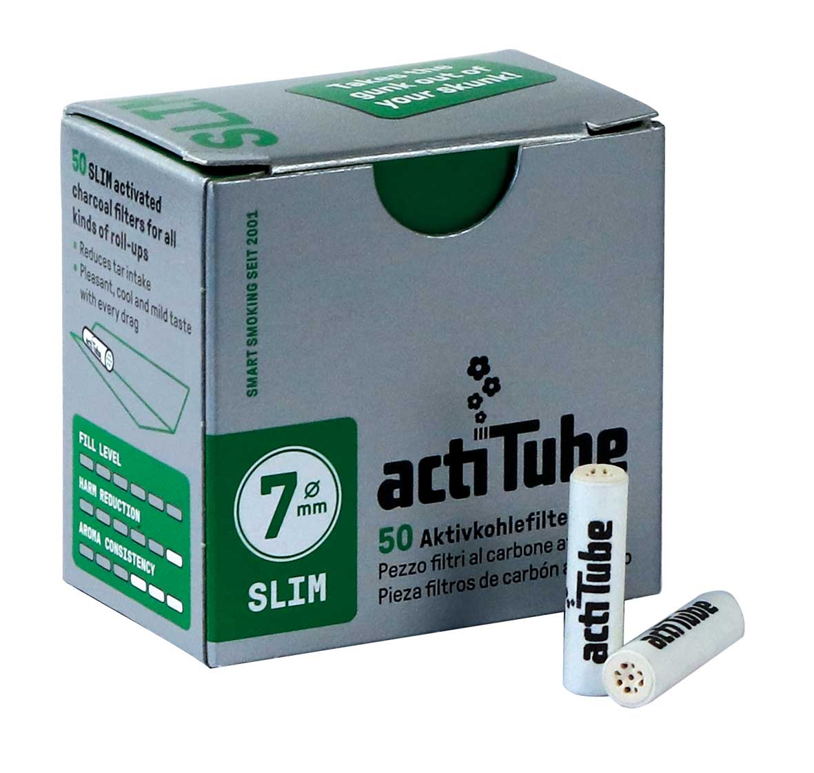 Actitube Slim Filter 7 mm – 50 st