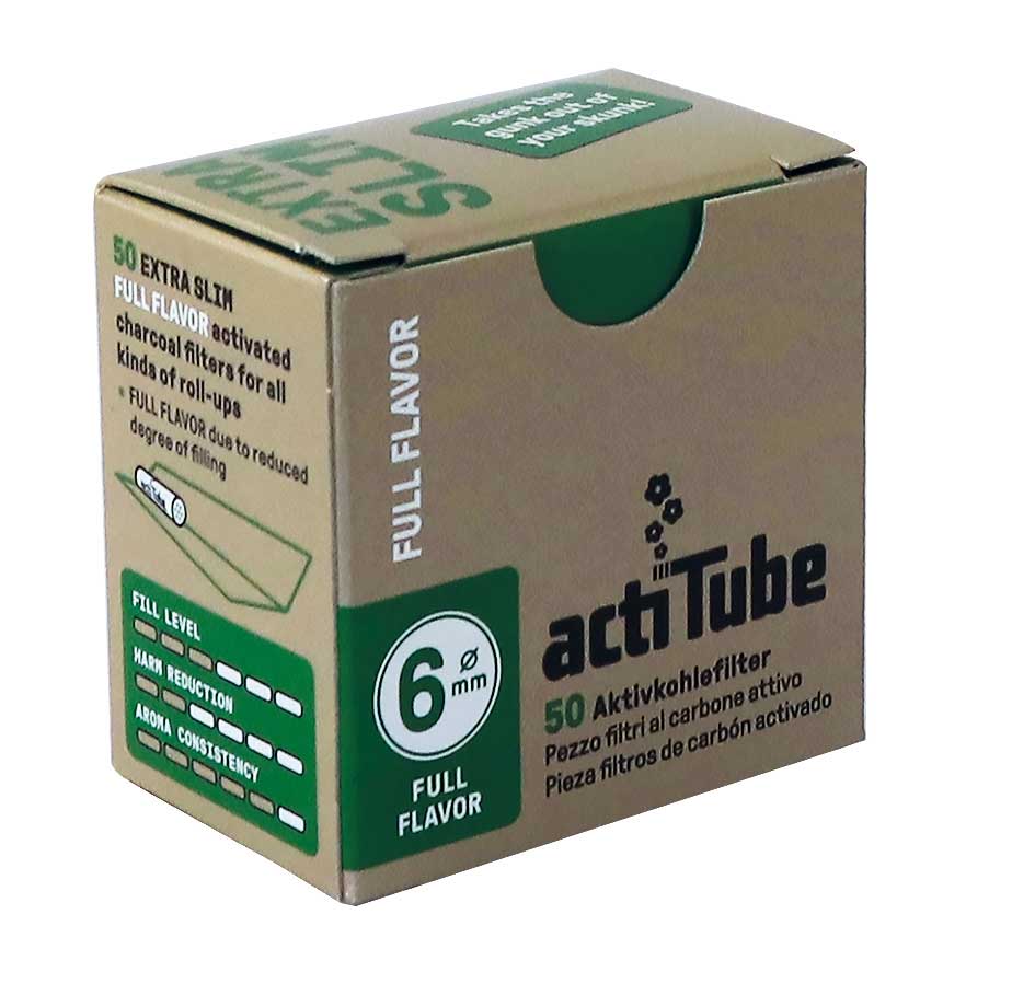 Actitube Extra Slim Filter 6 mm – 50 st