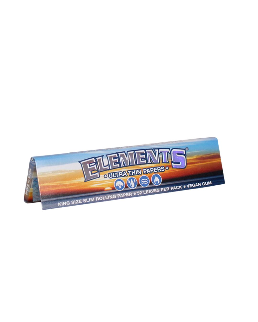 Elements Connoisseur – King Size Slim + Tips (32 blad, 24 förpackningar per box)