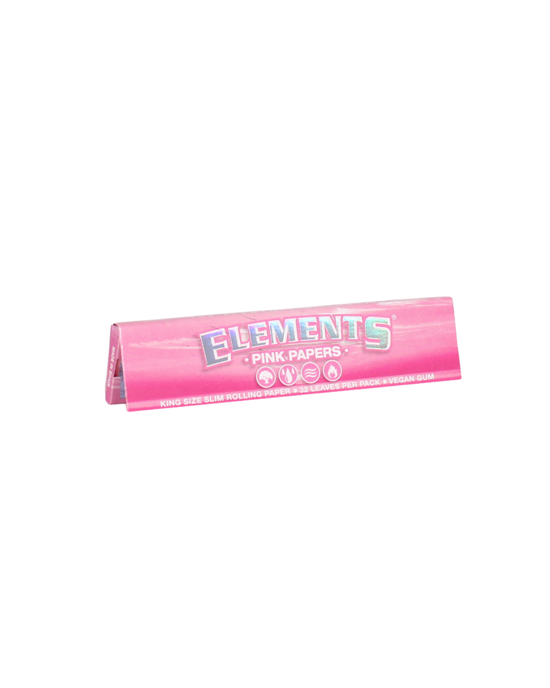 Elements Pink Connoisseur – King Size Slim + Tips (32 blad, 24 förpackningar per box)
