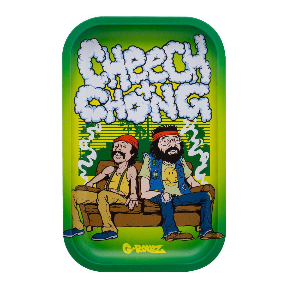 G-Rollz | Cheech &amp; Chong 'Sofa' Metal Tray - Small &amp; Medium 🎭🔥