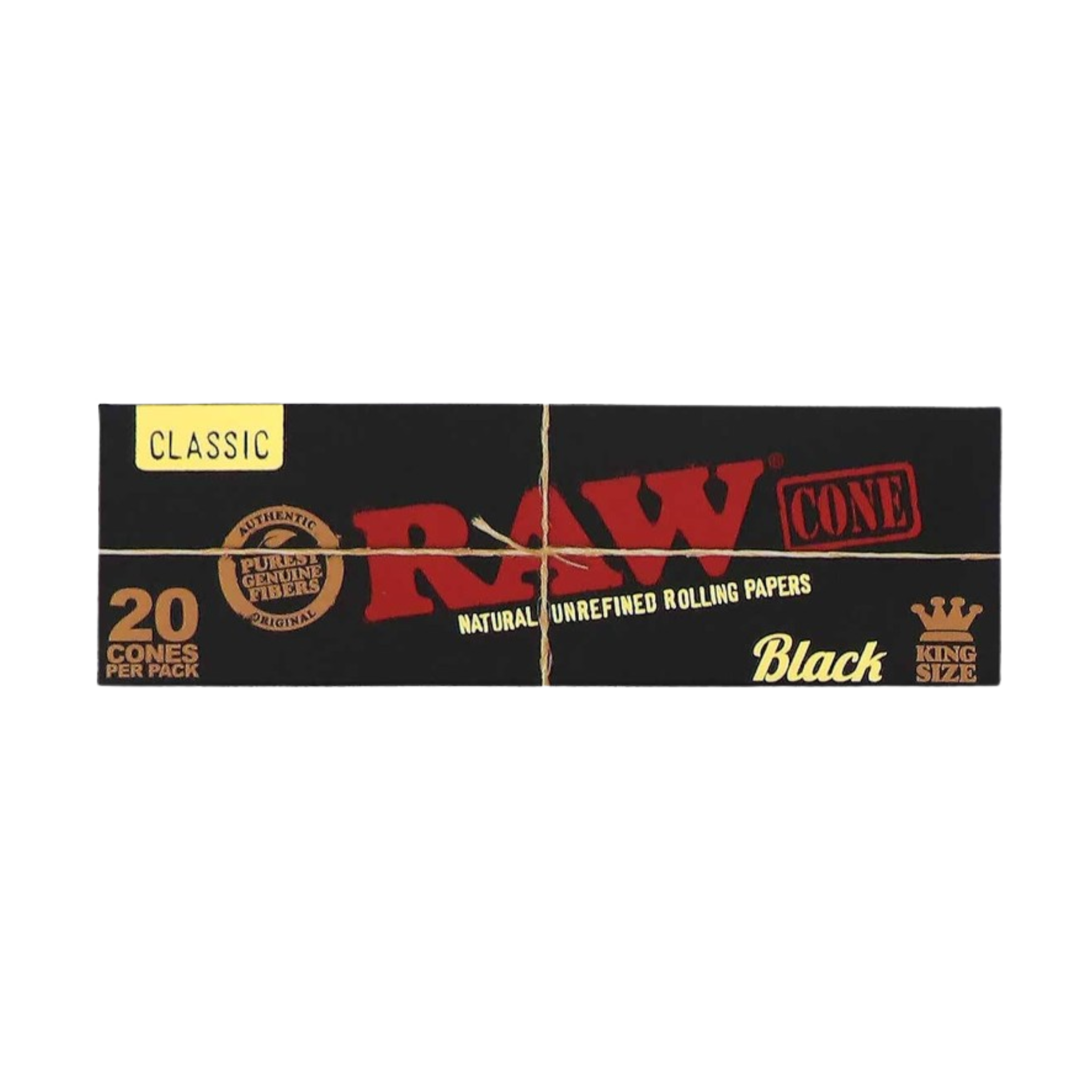 RAW Black Cone – 20 st King Size